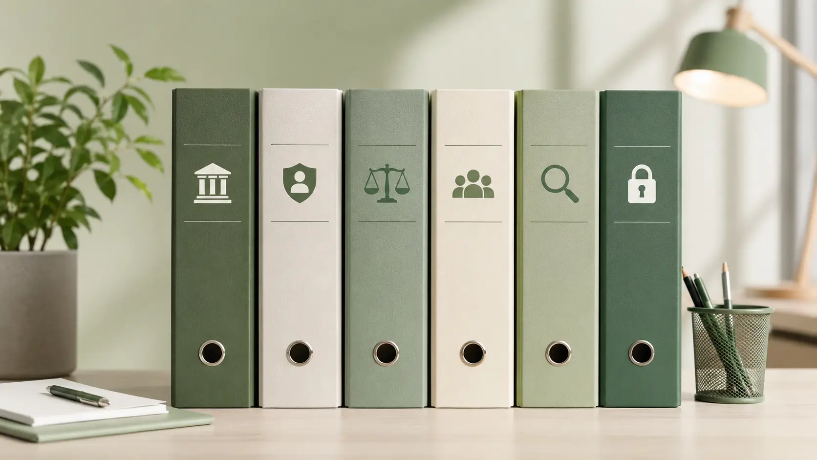 Tavolo ordinato con documenti e riferimenti a istituzioni italiane per controlli sul gioco online